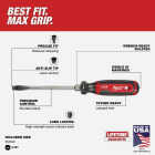 Milwaukee 5/16 In. x 6 In. Slotted Screwdriver with Cushion Grip Image 3