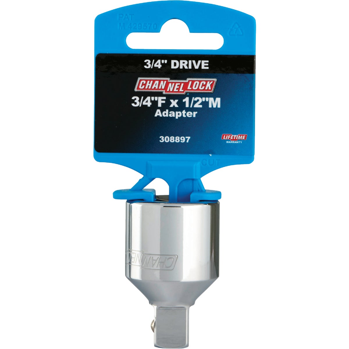 Channellock 3/4 In. F x 1/2 In. M Socket Adapter Image 2