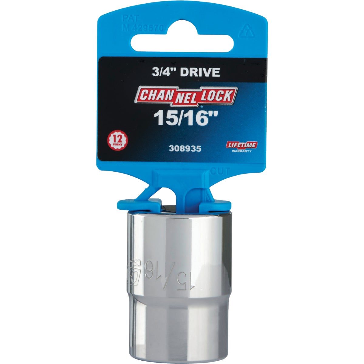 Channellock 3/4 In. Drive 15/16 In. 12-Point Shallow Standard Socket Image 2