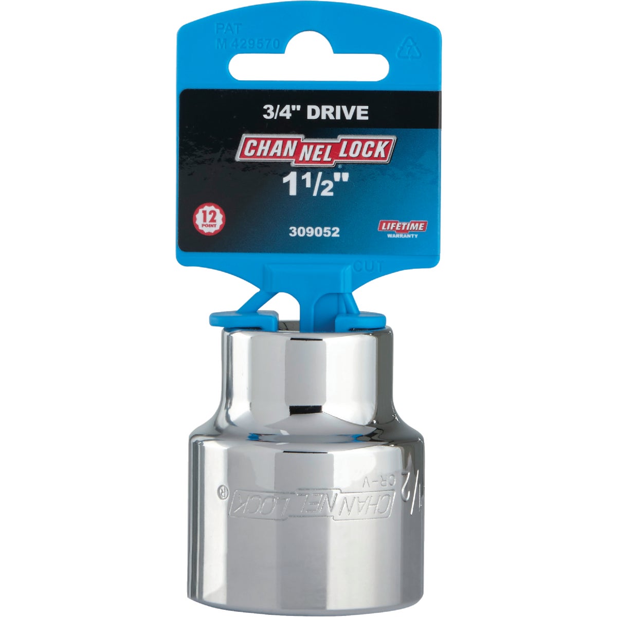 Channellock 3/4 In. Drive 1-1/2 In. 12-Point Shallow Standard Socket Image 2