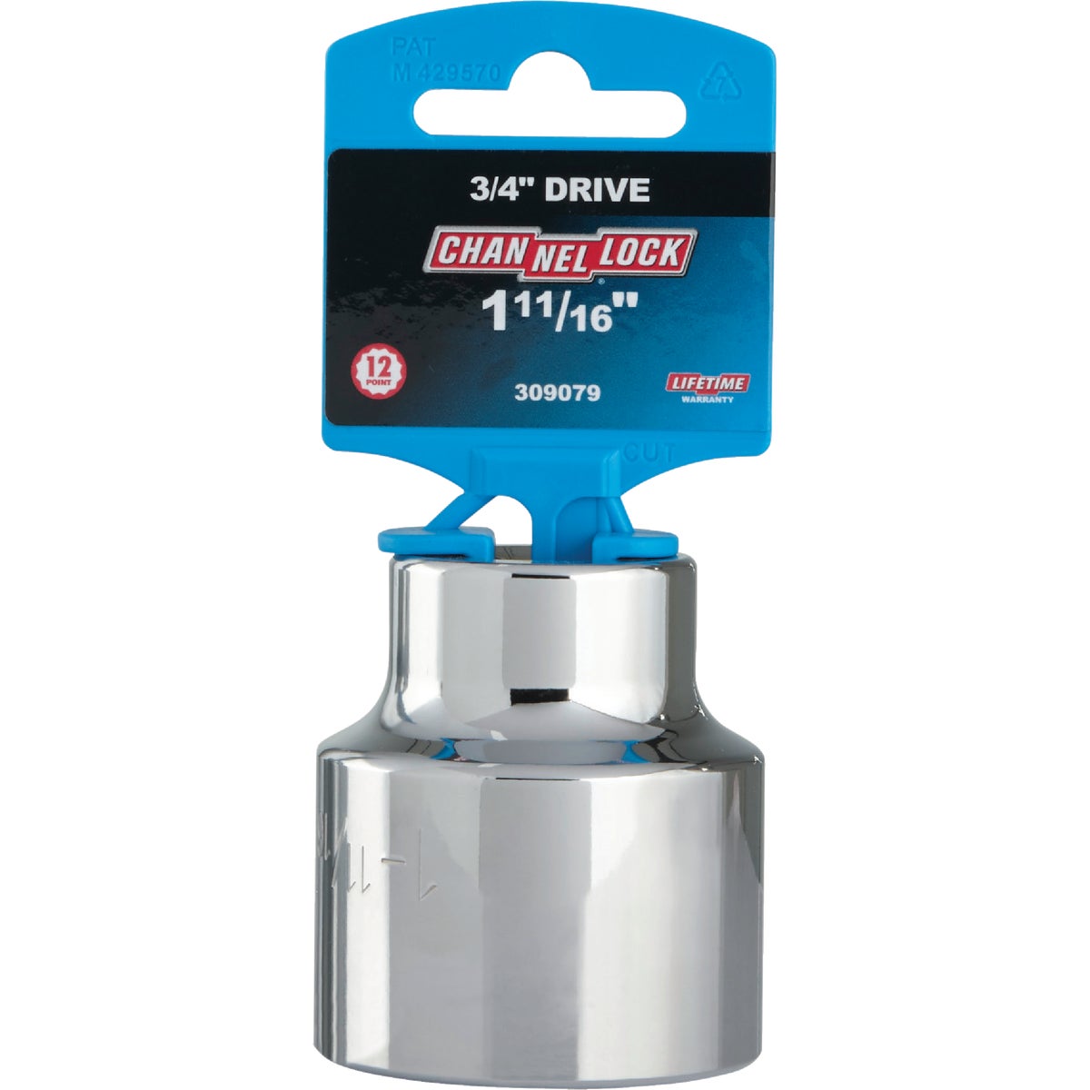 Channellock 3/4 In. Drive 1-11/16 In. 12-Point Shallow Standard Socket Image 2