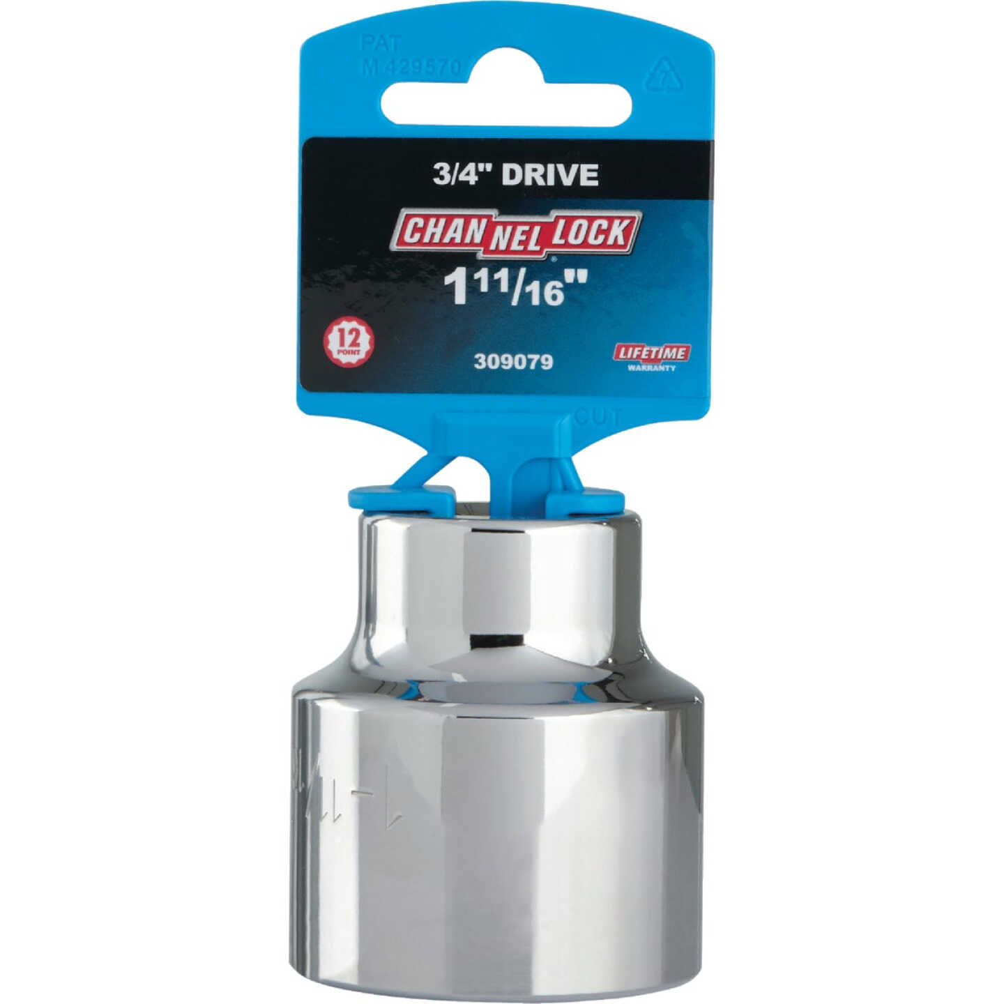 Channellock 3/4 In. Drive 1-11/16 In. 12-Point Shallow Standard Socket Image 2