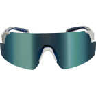 3M Blue/White Frame Safety Glasses with Mirrored Lenses Image 1