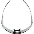 3M Blue/White Frame Safety Glasses with Mirrored Lenses Image 2