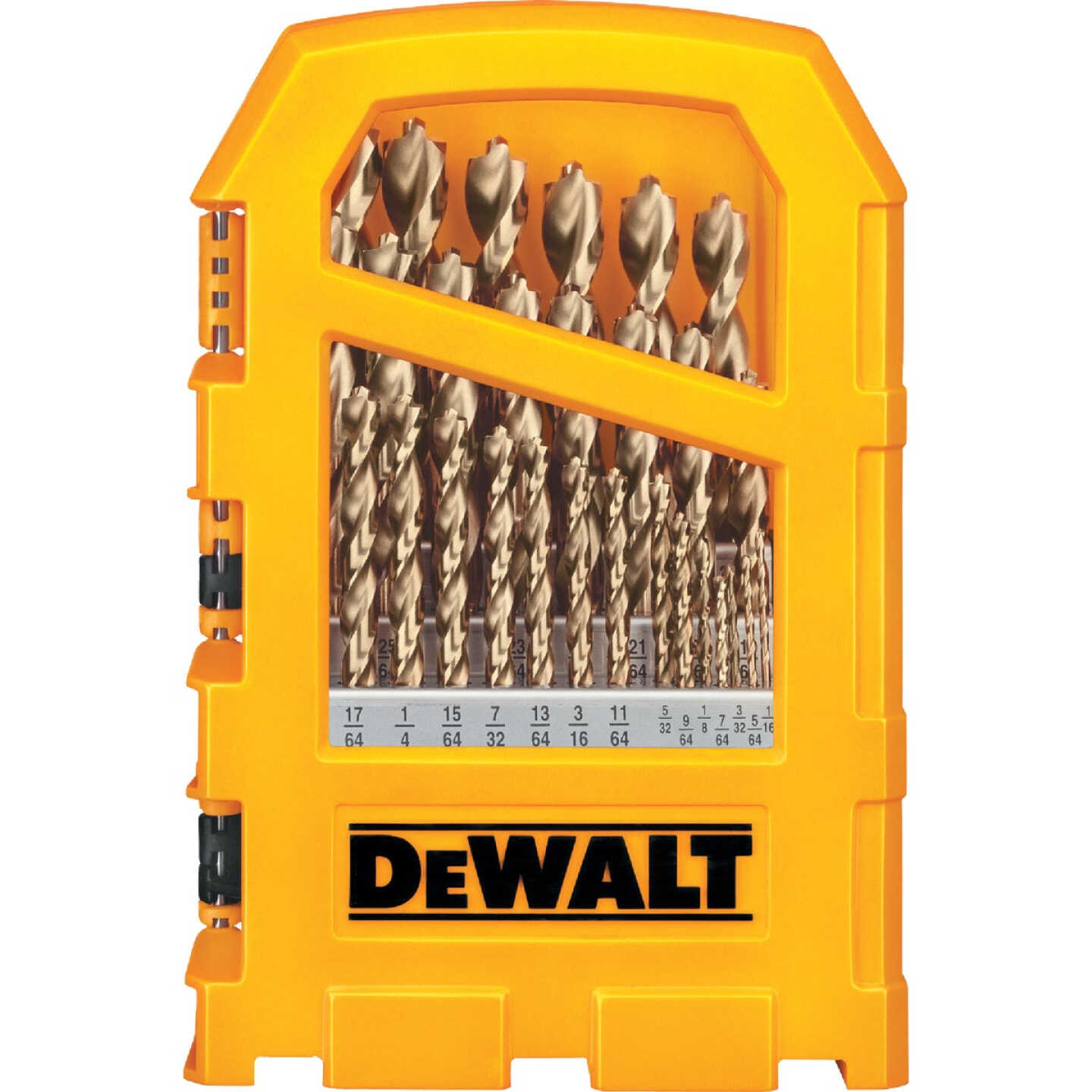 DEWALT 29-Piece Gold Ferrous Pilot Point Drill Bit Set, 1/16 In. thru 9/32 In. Image 1