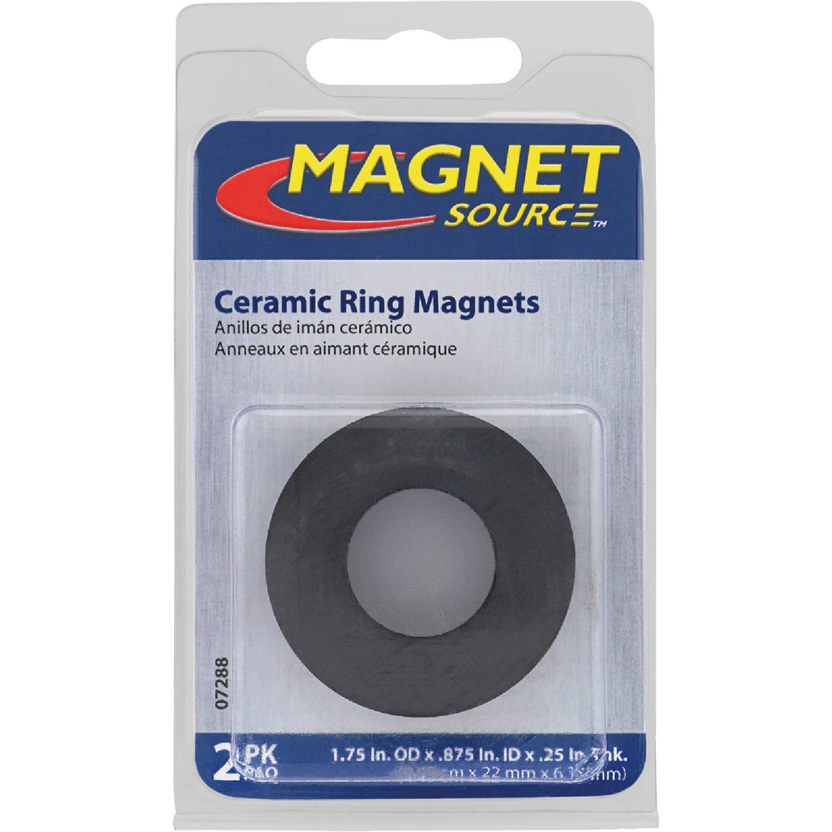 MagnetSource 1-3/4 In. Ceramic Magnet Ring (2-Pack) Image 3