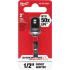 Milwaukee SHOCKWAVE 1/4 In. Hex to 1/2 In. Socket Adapter (10-Pack Bulk) Image 2