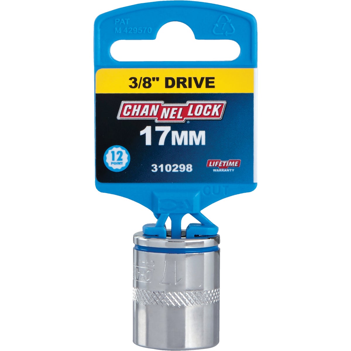 Channellock 3/8 In. Drive 17 mm 12-Point Shallow Metric Socket Image 2