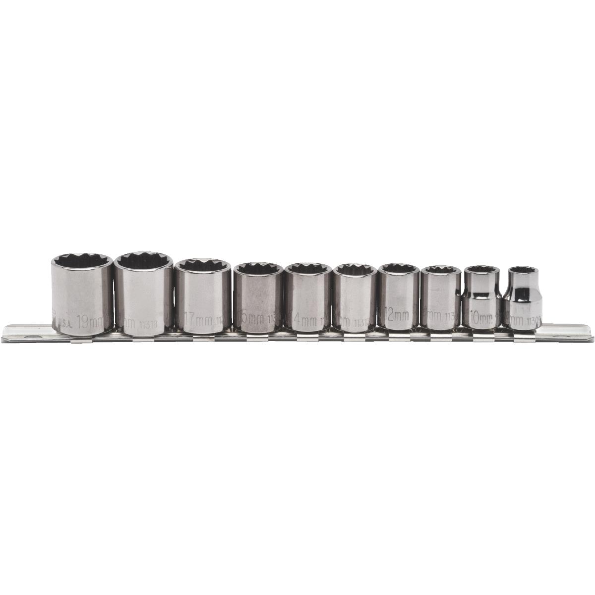 10PC METRIC SOCKET SET