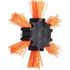 Dico Nyalox 4 In. Orange Med Flap Brush Image 1