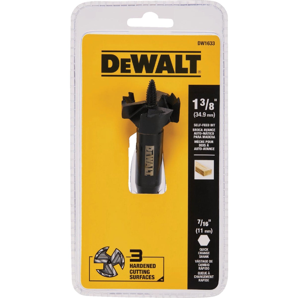 DEWALT 1-3/8 In. Heavy Duty Self-Feed Wood Bit Image 2