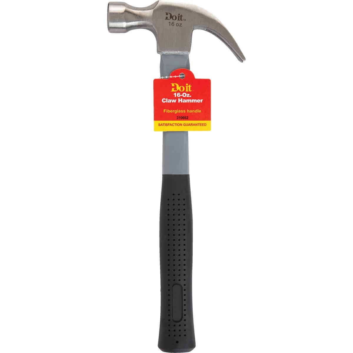 Do it 16 Oz. Smooth-Face Curved Claw Hammer with Fiberglass Handle Image 2