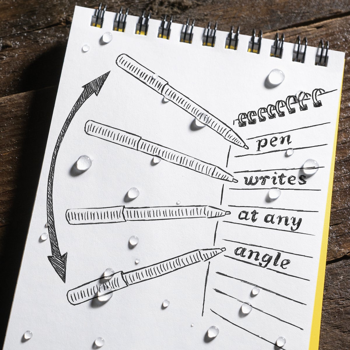 Rite in the Rain Orange All-Weather Pocket Pen, Black Ink (2-Pack) Image 3