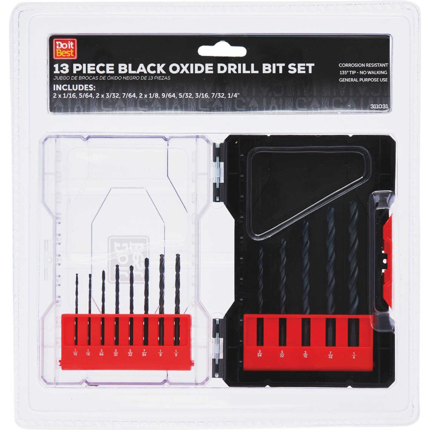 Do it Best Black Oxide Drill Bit Set (13-Piece) Image 1