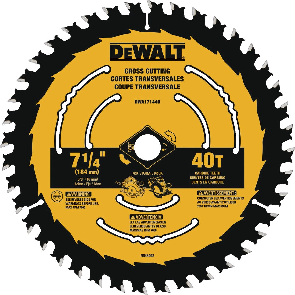 DEWALT 7-1/4 In. 40-Tooth Circular Saw Blade Image 5