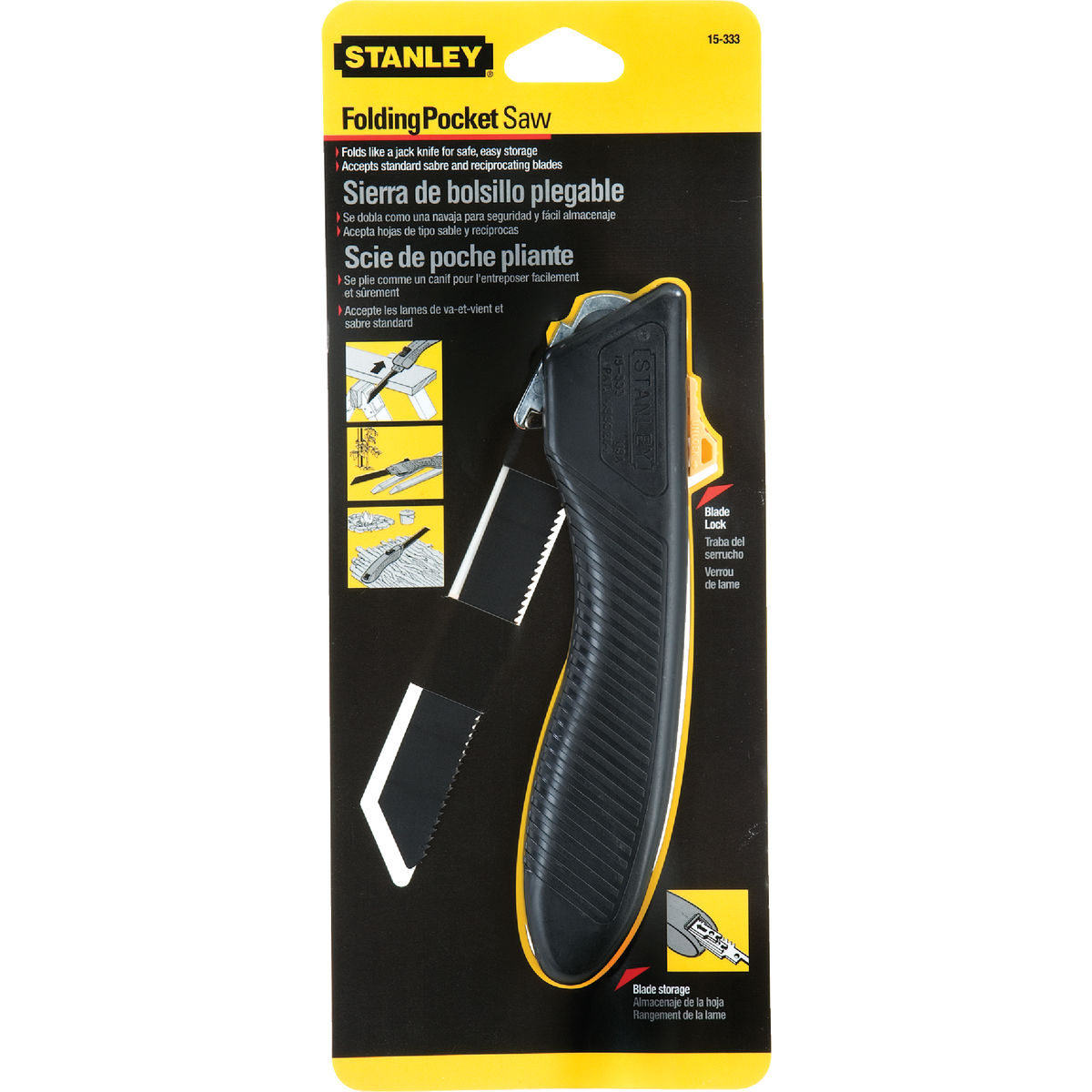 Stanley 6 In. Blade Folding Pocket Saw Image 2
