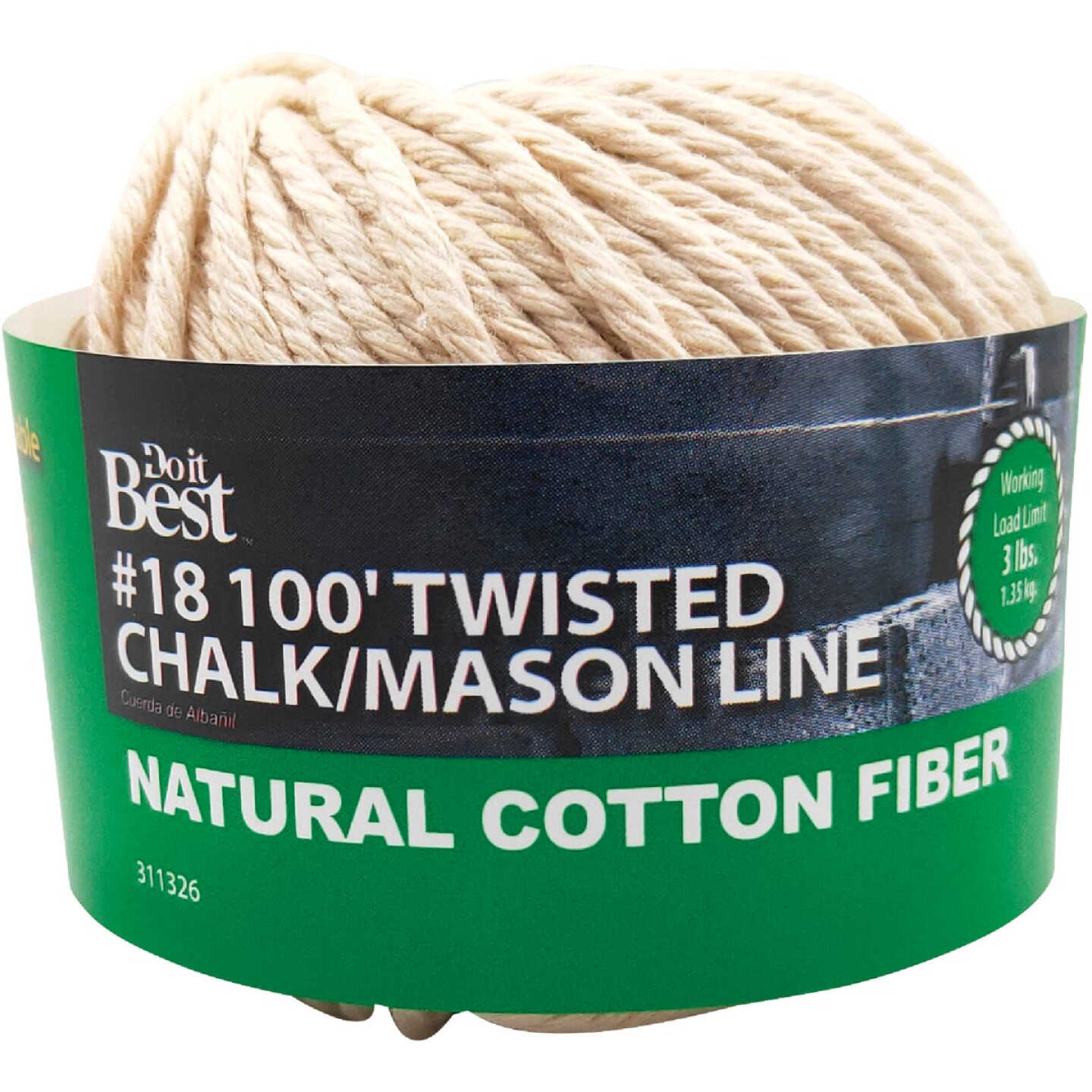 Do it Best 100 Ft. Twisted Cotton Chalk Line Image 1