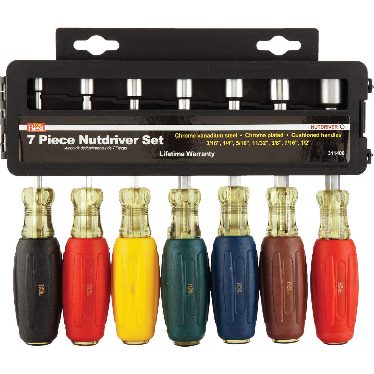 Do it Best Standard 3 In. Solid Shaft Nut Driver Set, 7-Piece Image 2