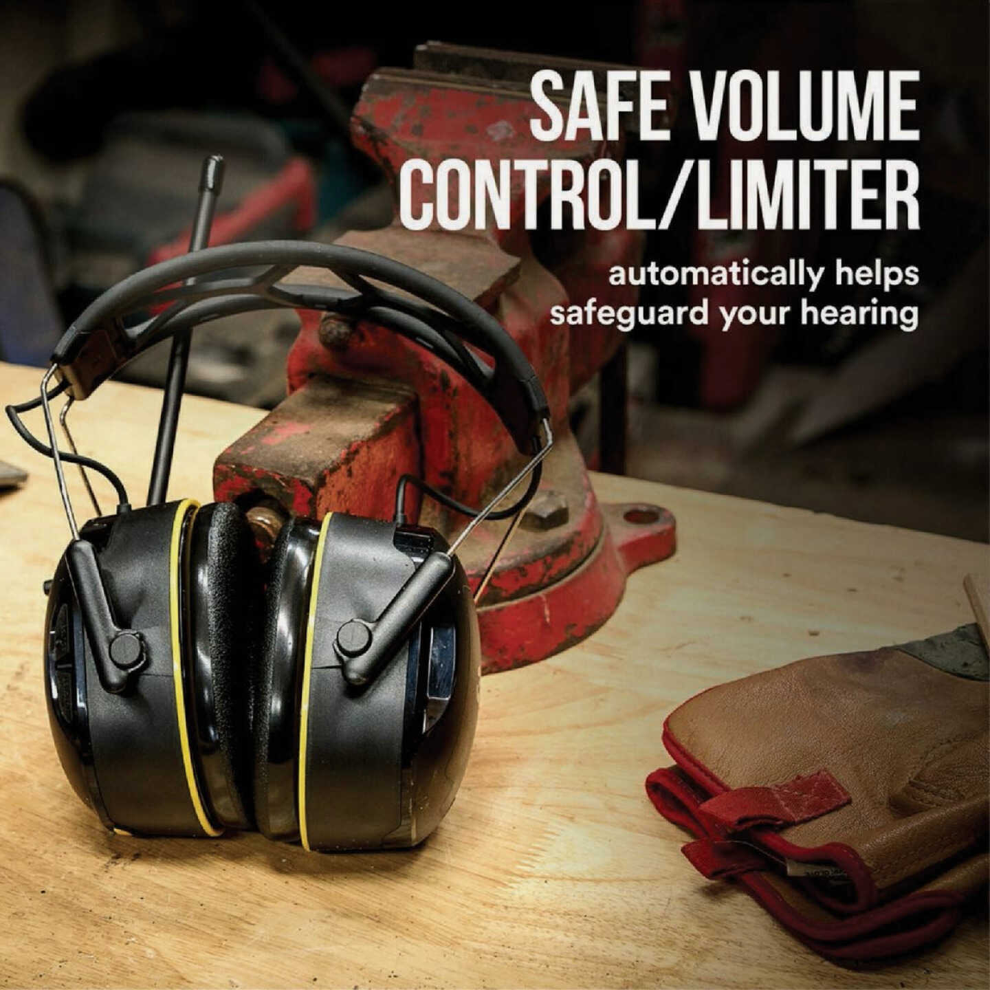 3M WorkTunes Connect + 26 dB AM/FM Wireless Bluetooth Earmuffs Image 3