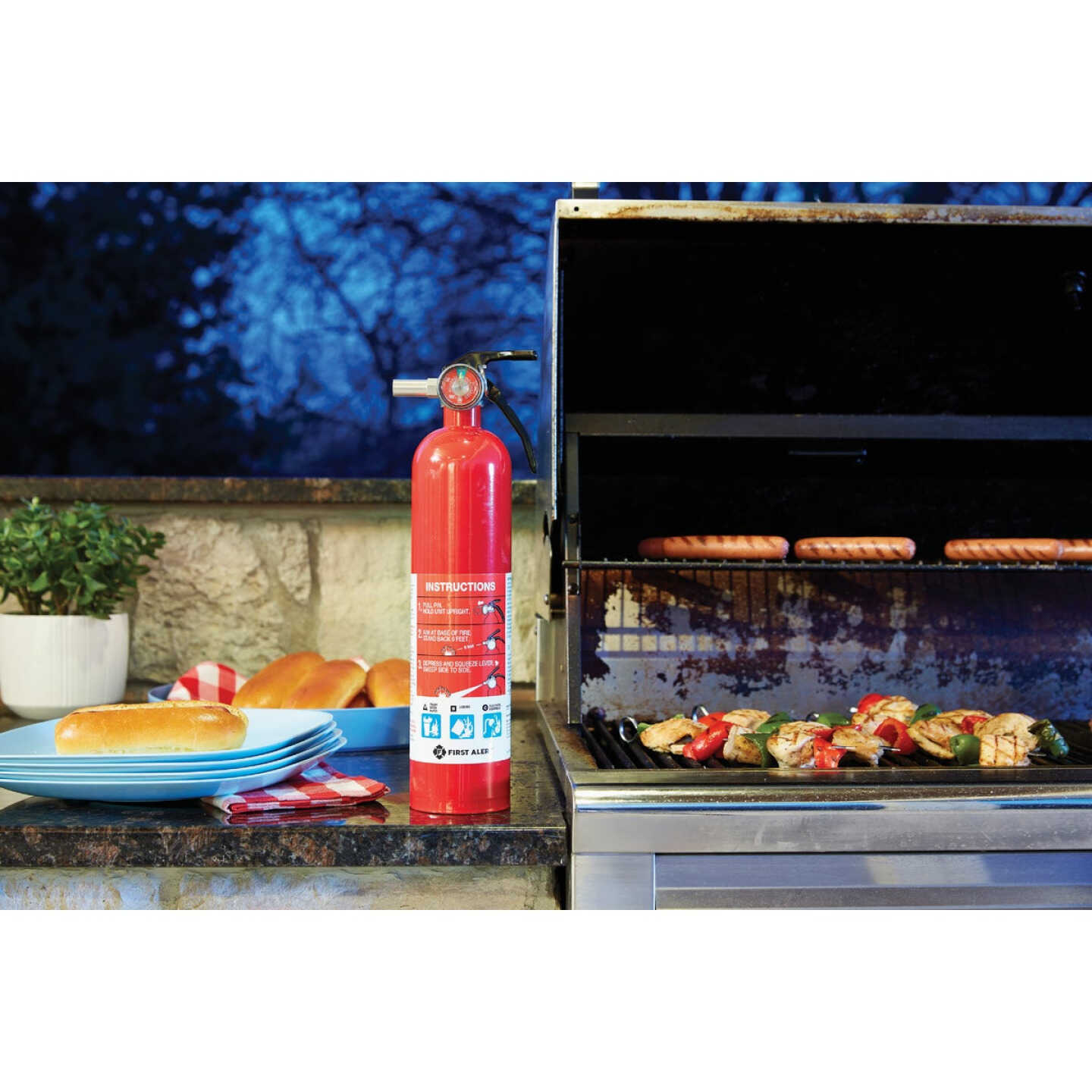 First Alert 1-A:10-B:C Rechargeable Home Fire Extinguisher Image 3