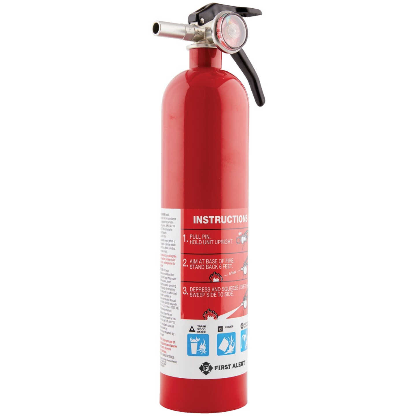 First Alert 1-A:10-B:C Rechargeable Home Fire Extinguisher Image 5