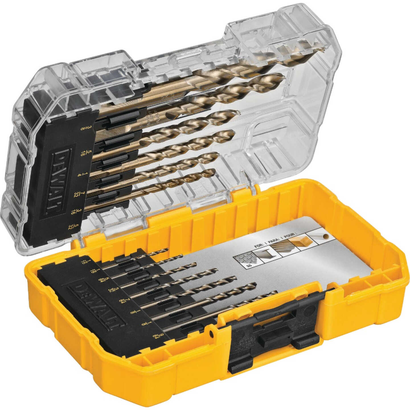 DEWALT 14-Piece Cobalt Drill Bit Set, 1/16 In. thru 3/8 In. Image 3
