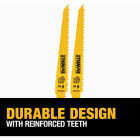DEWALT 6 In. 6 TPI Taper Back Bi-Metal Reciprocating Saw Blade (2-Pack) Image 4