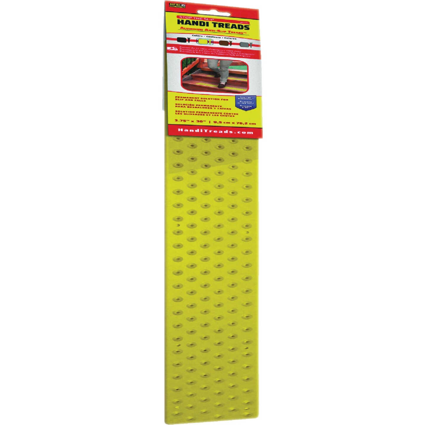 Handi Treads 3.75 In. x 30 In. Yellow Non-Slip Aluminum Tread Image 1