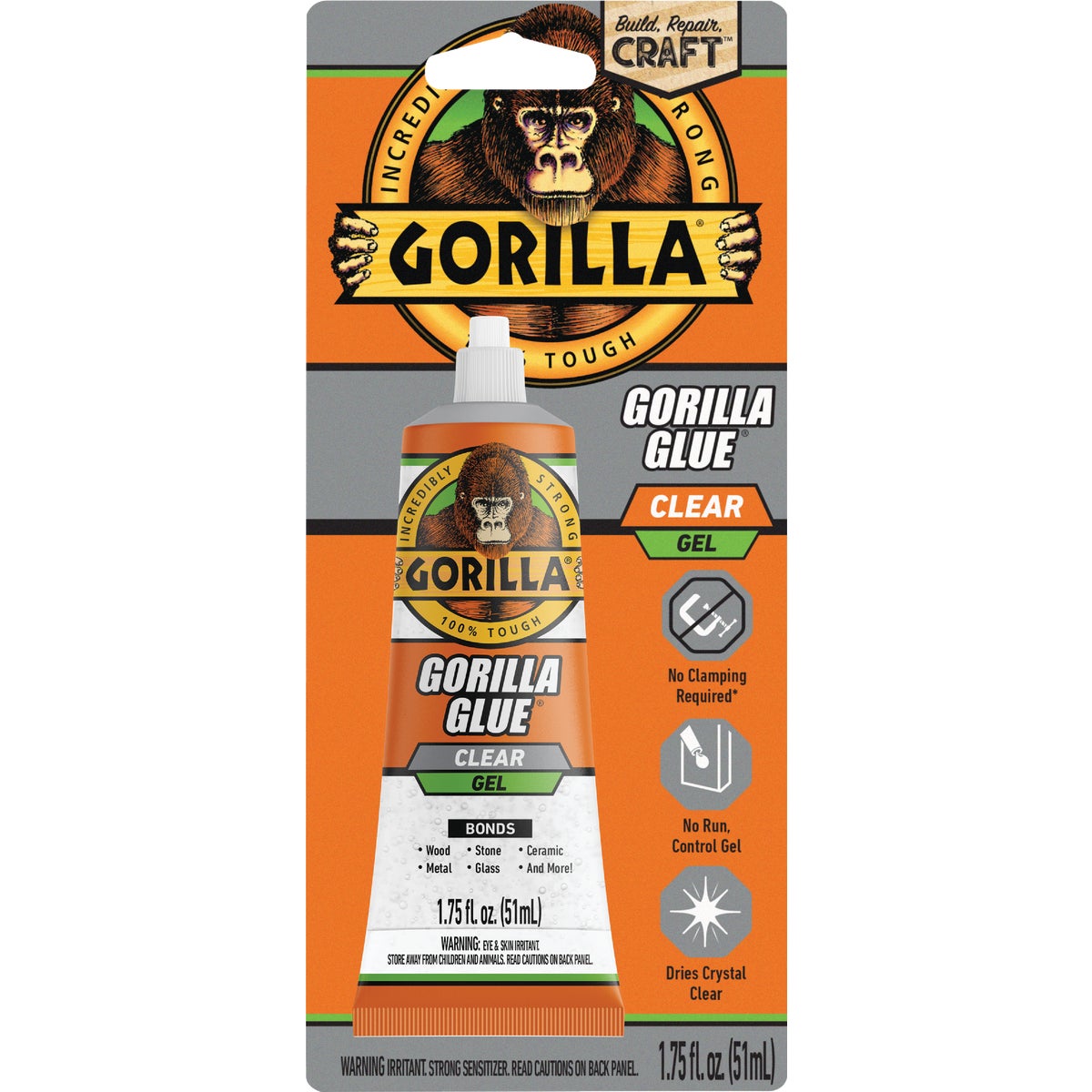 Gorilla 1.75 Oz. Clear Gel Glue