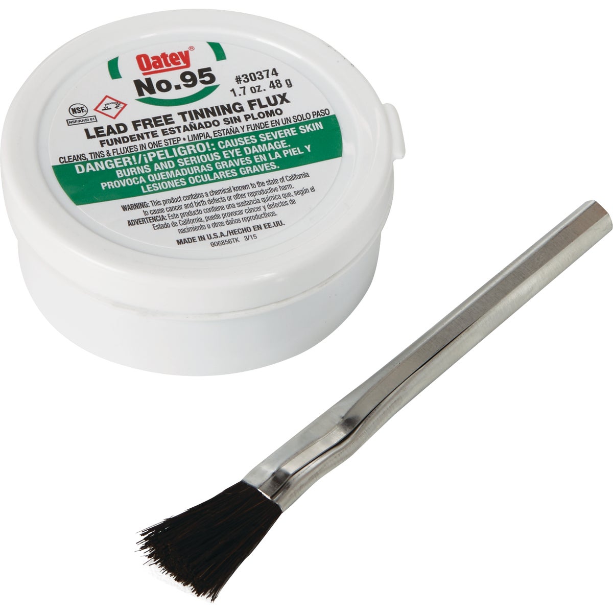 Do it Best No. 95 1.7 Oz. Lead-Free Tinning Flux with Brush, Powdered Image 2
