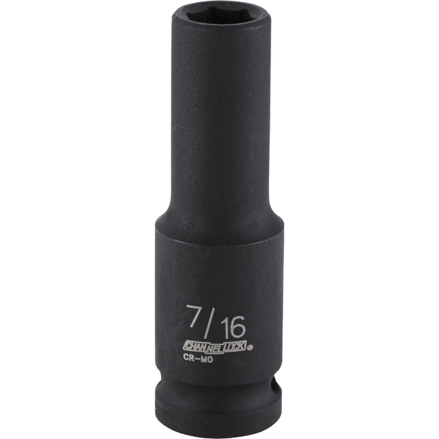 Channellock 1/2 In. Drive 7/16 In. 6-Point Deep Standard Impact Socket Image 1