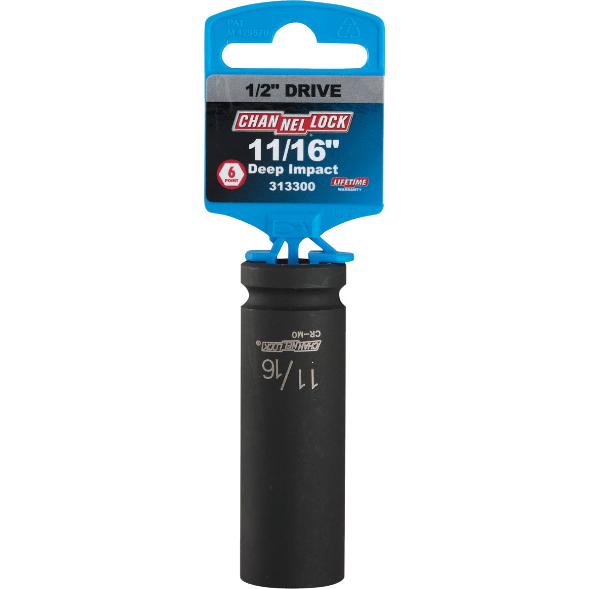 Channellock 1/2 In. Drive 11/16 In. 6-Point Deep Standard Impact Socket Image 2