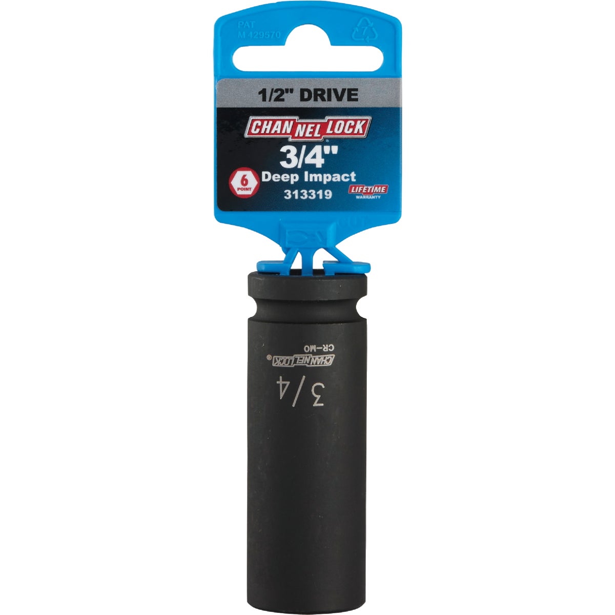 Channellock 1/2 In. Drive 3/4 In. 6-Point Deep Standard Impact Socket Image 2