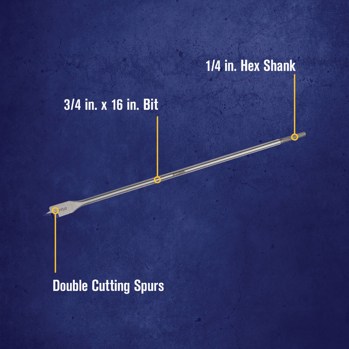 Irwin Speedbor 3/4 In. x 16 In. Spade Bit Image 2