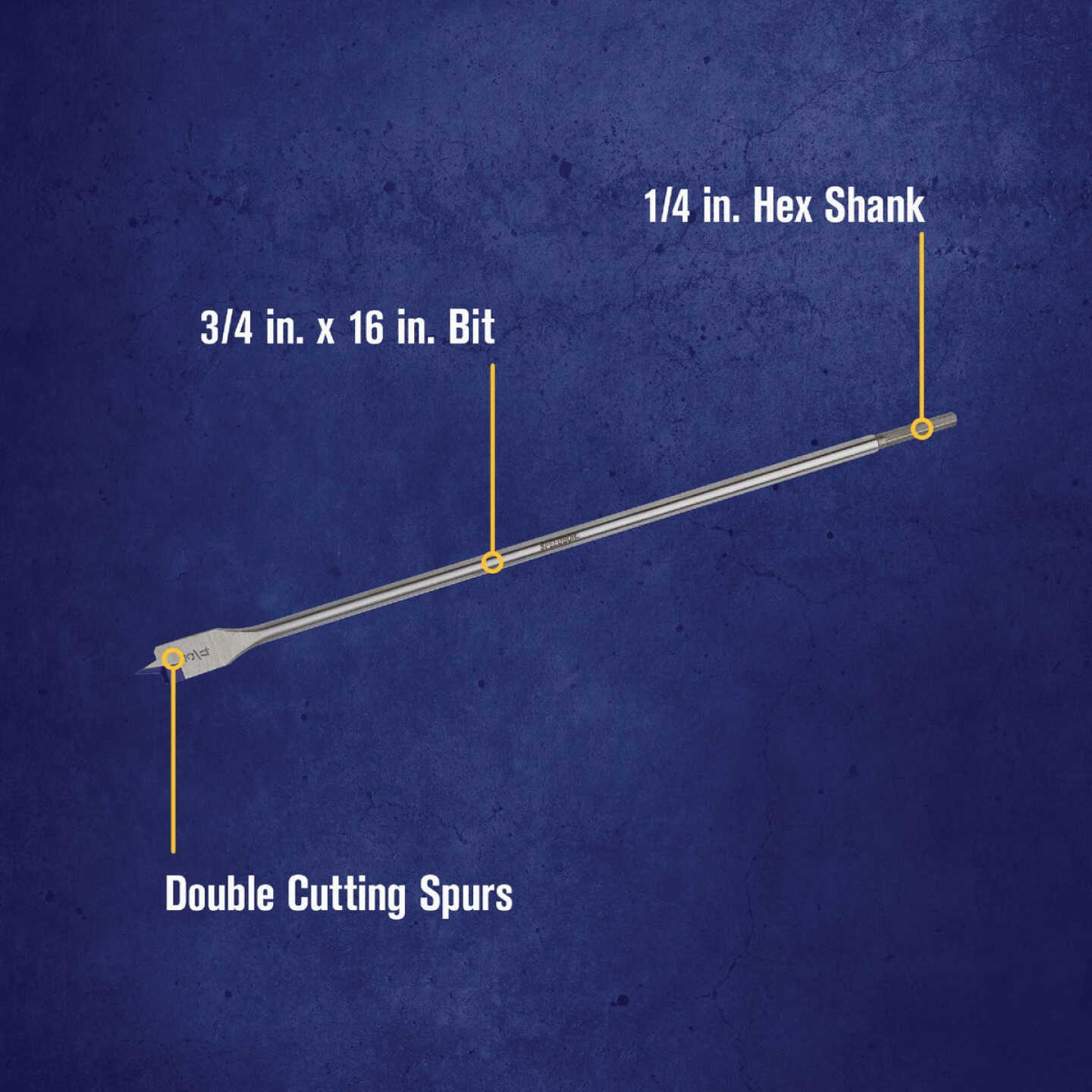 Irwin Speedbor 3/4 In. x 16 In. Spade Bit Image 2