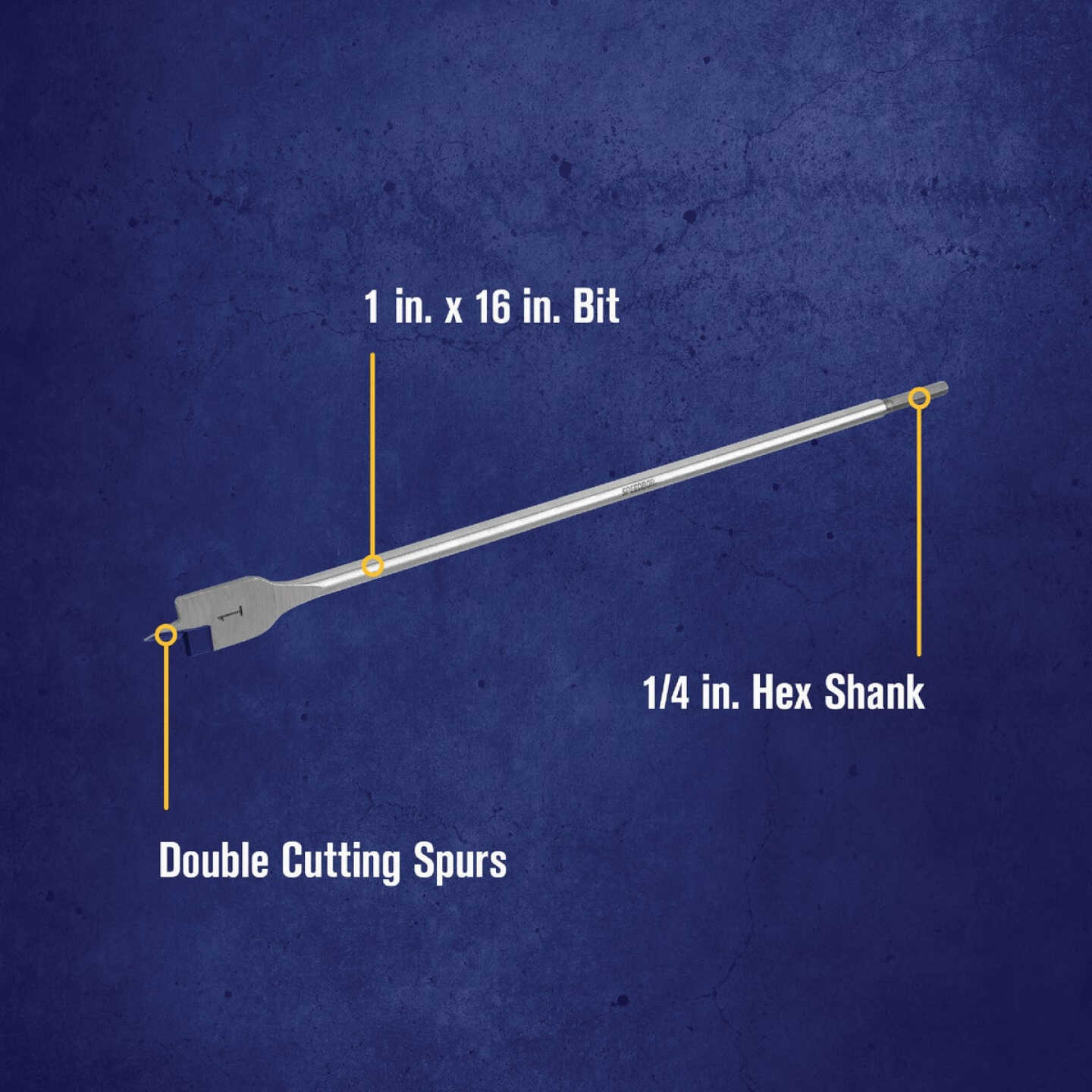 Irwin Speedbor 1 In. x 16 In. Spade Bit Image 2