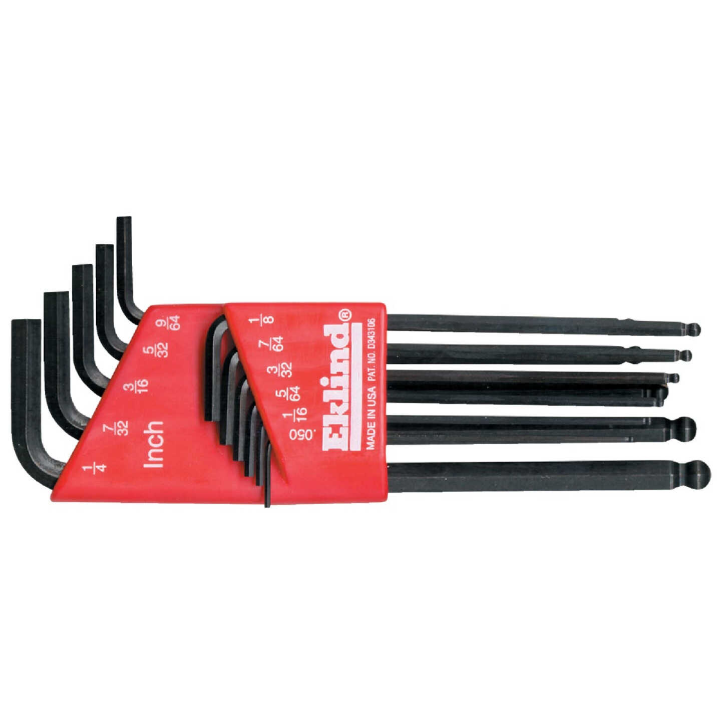 Eklind Standard Ball-End Hex Key Set, 11-Piece Image 1
