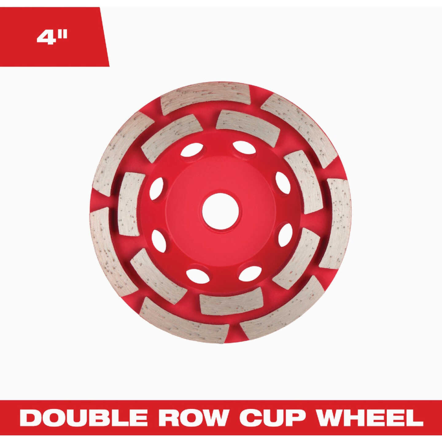 Milwaukee DIAMOND MAX 4 In. Double Row Diamond Cup Wheel Image 1