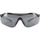 3M Black/Green Frame Brow Guard Safety Glasses with Gray Lenses Image 1