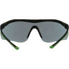3M Black/Green Frame Brow Guard Safety Glasses with Gray Lenses Image 4