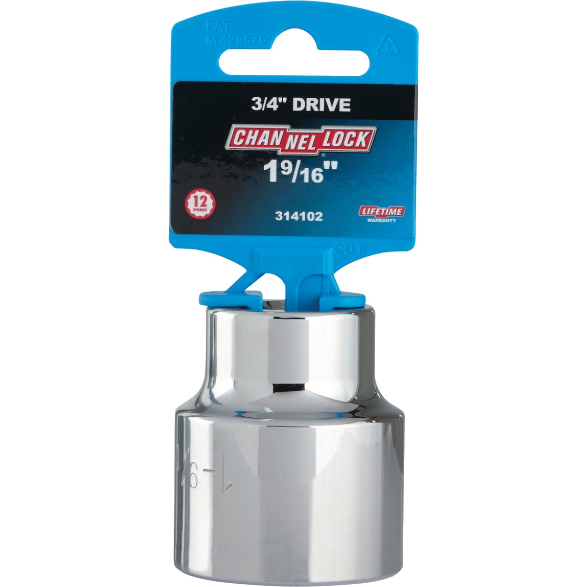 Channellock 3/4 In. Drive 1-9/16 In. 12-Point Shallow Standard Socket Image 2