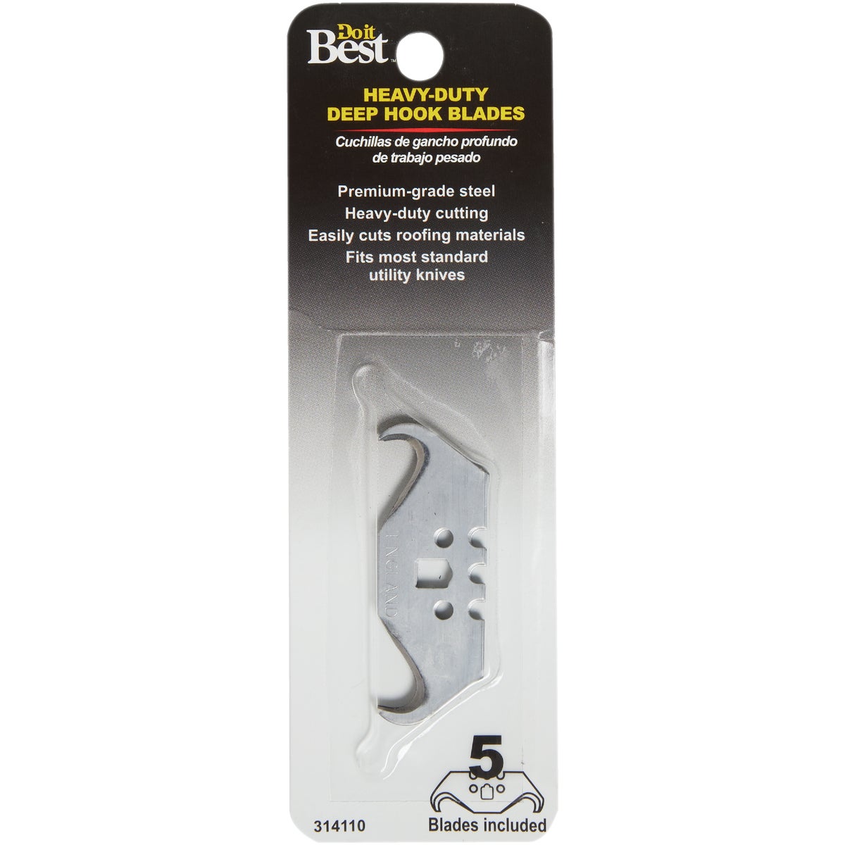Do it Best 3-Notch Linoleum 2-Ended Deep Hook Blades (5-Count)
