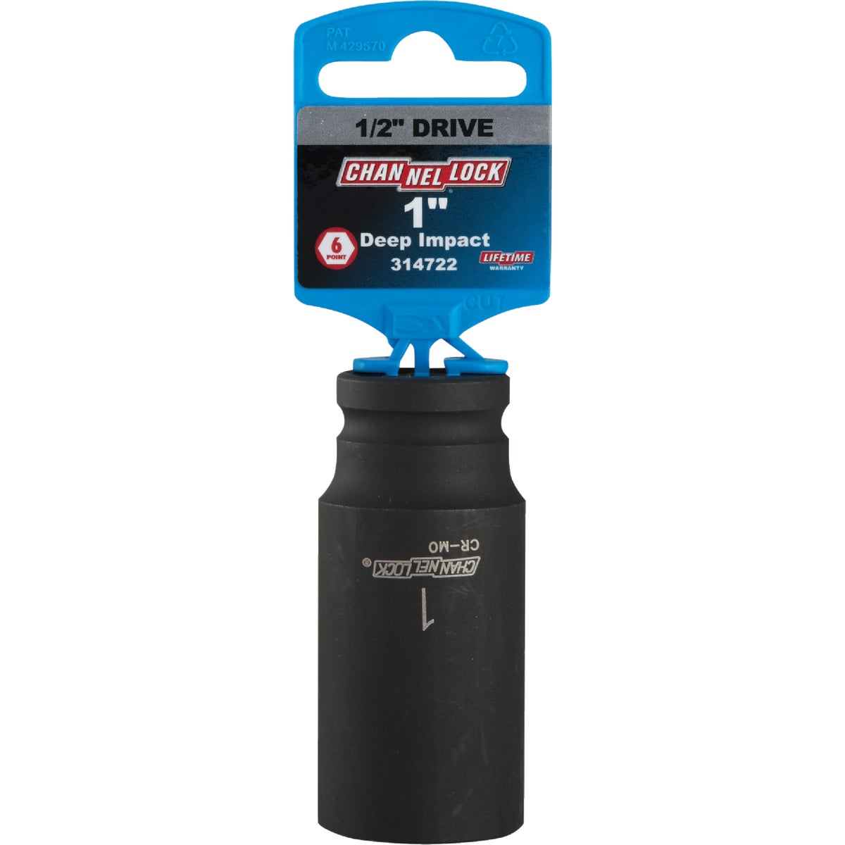 Channellock 1/2 In. Drive 1 In. 6-Point Deep Standard Impact Socket Image 2