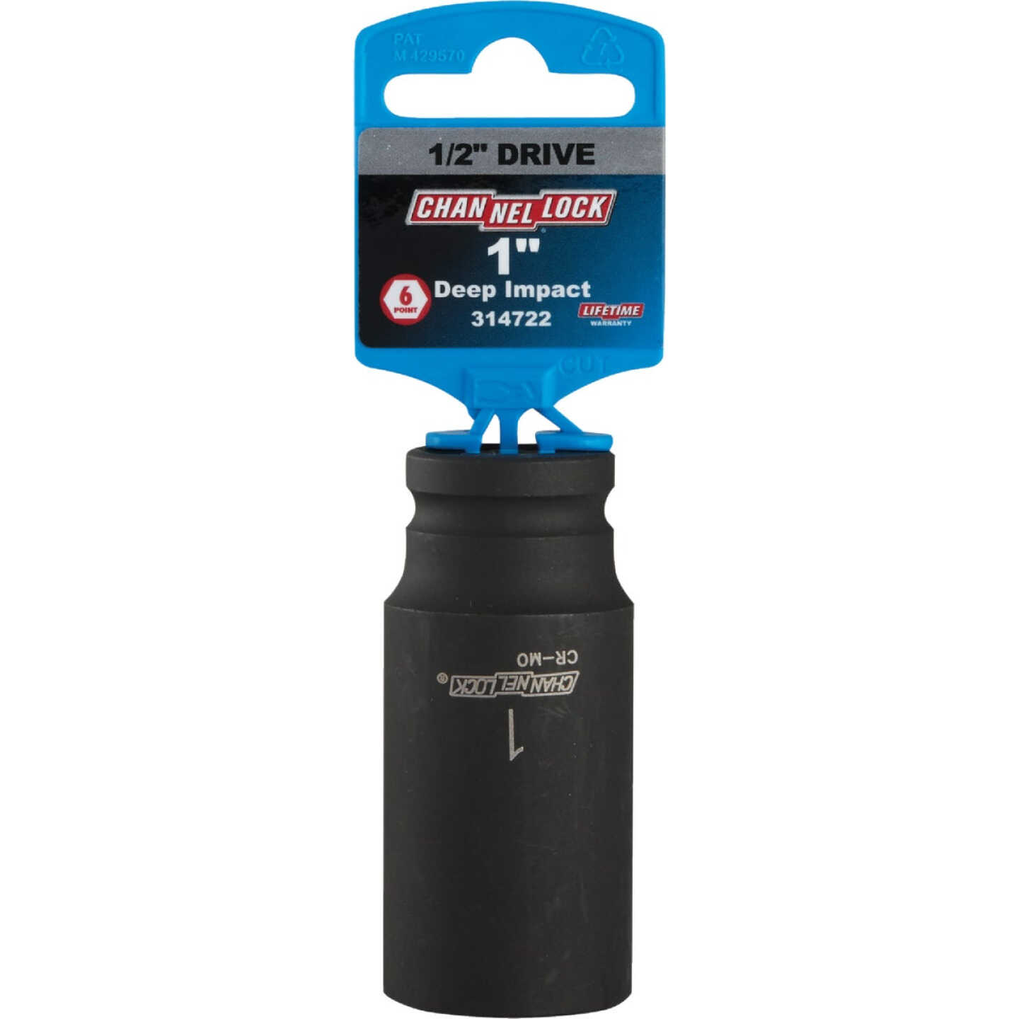 Channellock 1/2 In. Drive 1 In. 6-Point Deep Standard Impact Socket Image 2