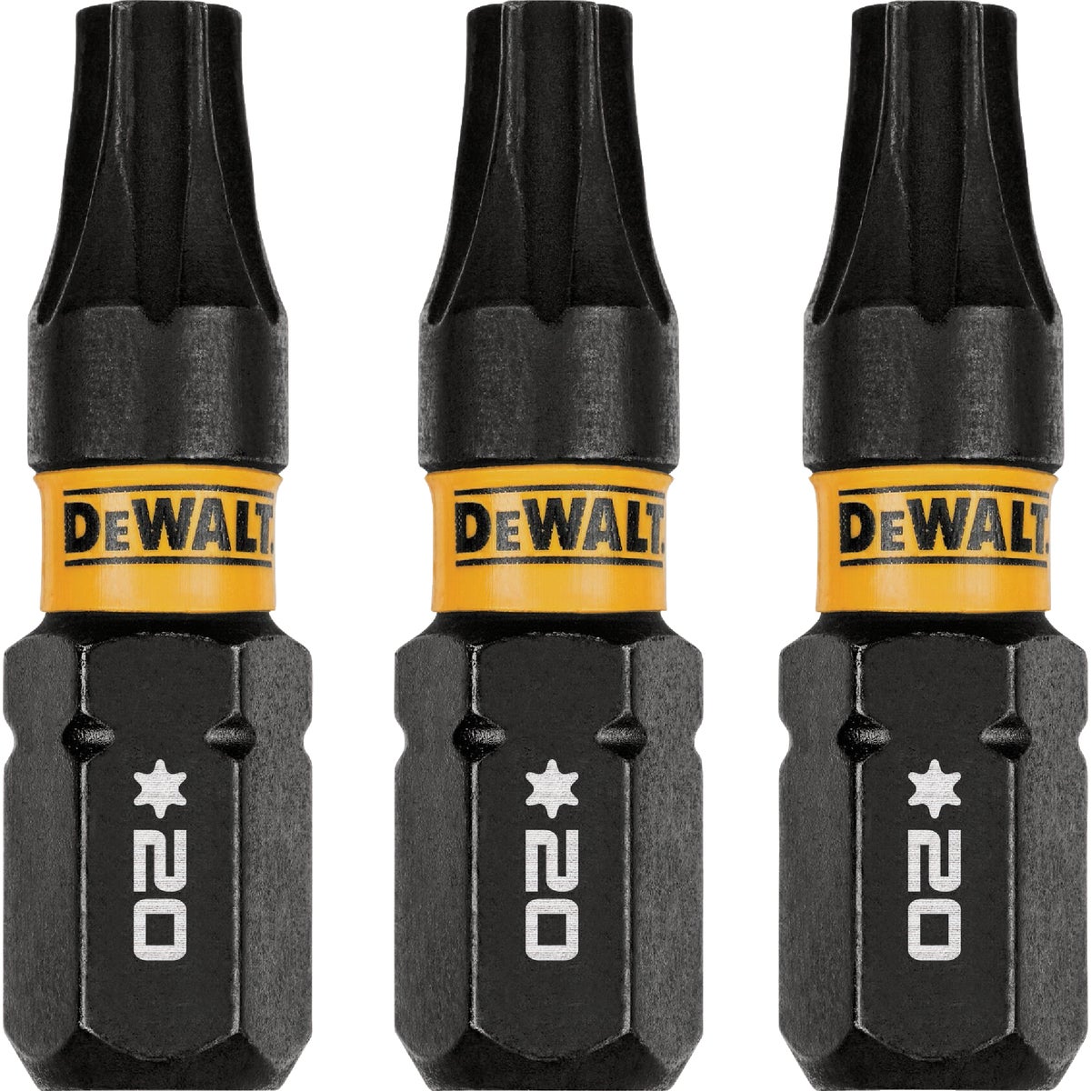 DEWALT FlexTorq 1 In. T20 TORX Impact Screwdriver Bit (3-Pack)