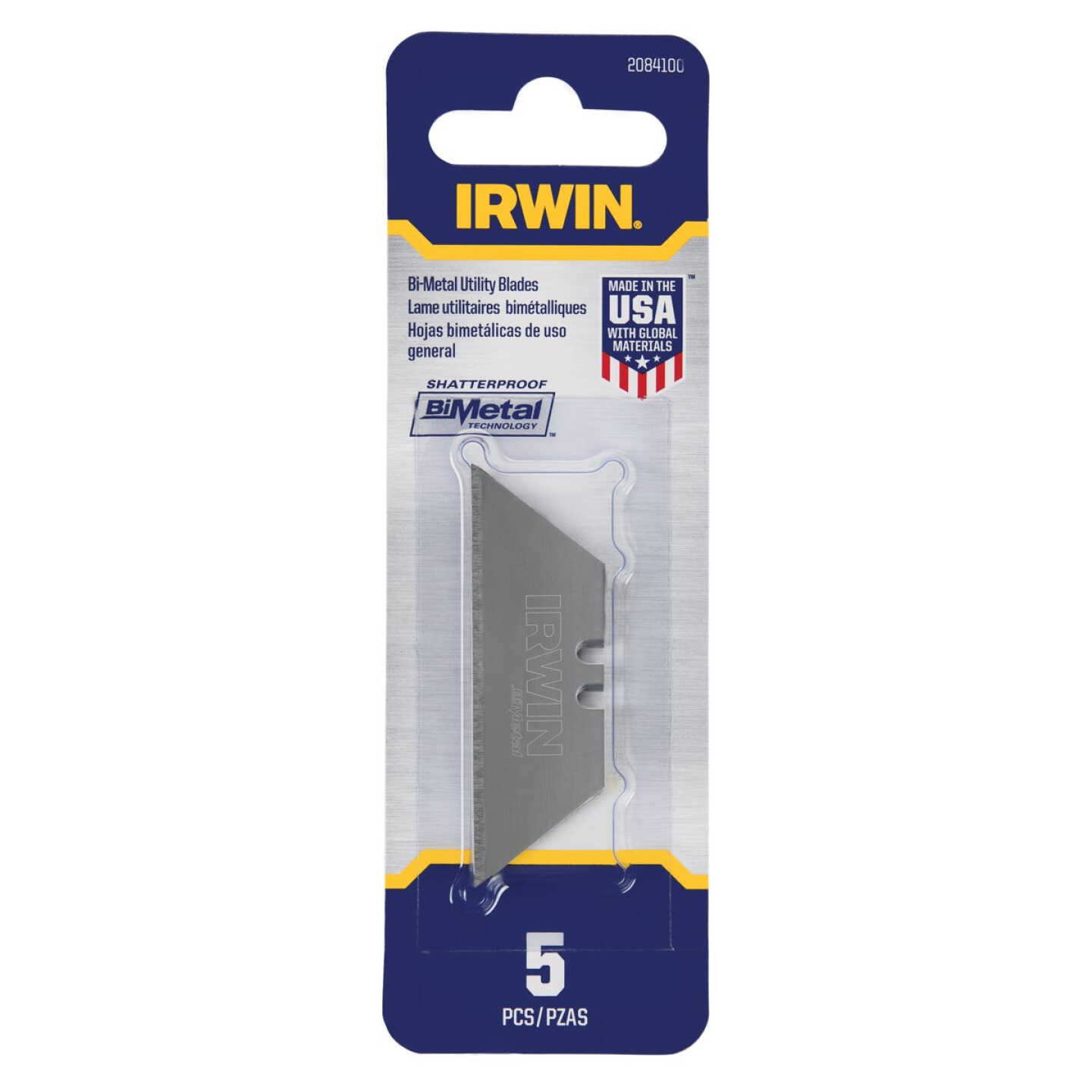 Irwin Blue Blade 2-Point 2-3/8 In. Utility Knife Blade (5-Pack) Image 2