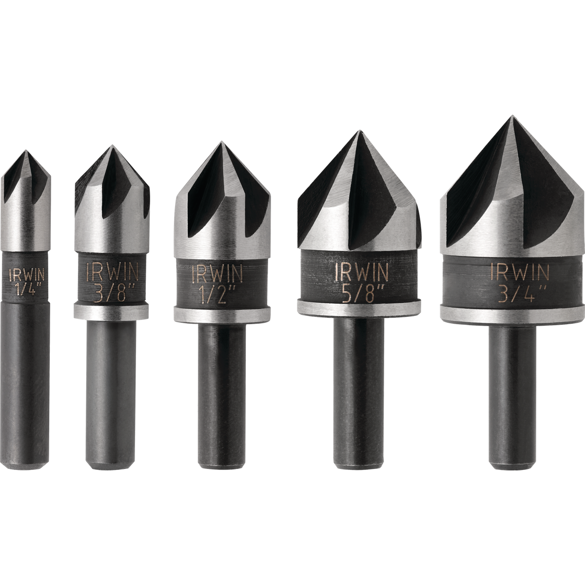 Irwin 5-Piece Black Oxide Metal Countersink Bit Set Image 2