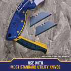 Irwin Blue Blade 2-Point 2-3/8 In. Utility Knife Blade (100-Pack) Image 4