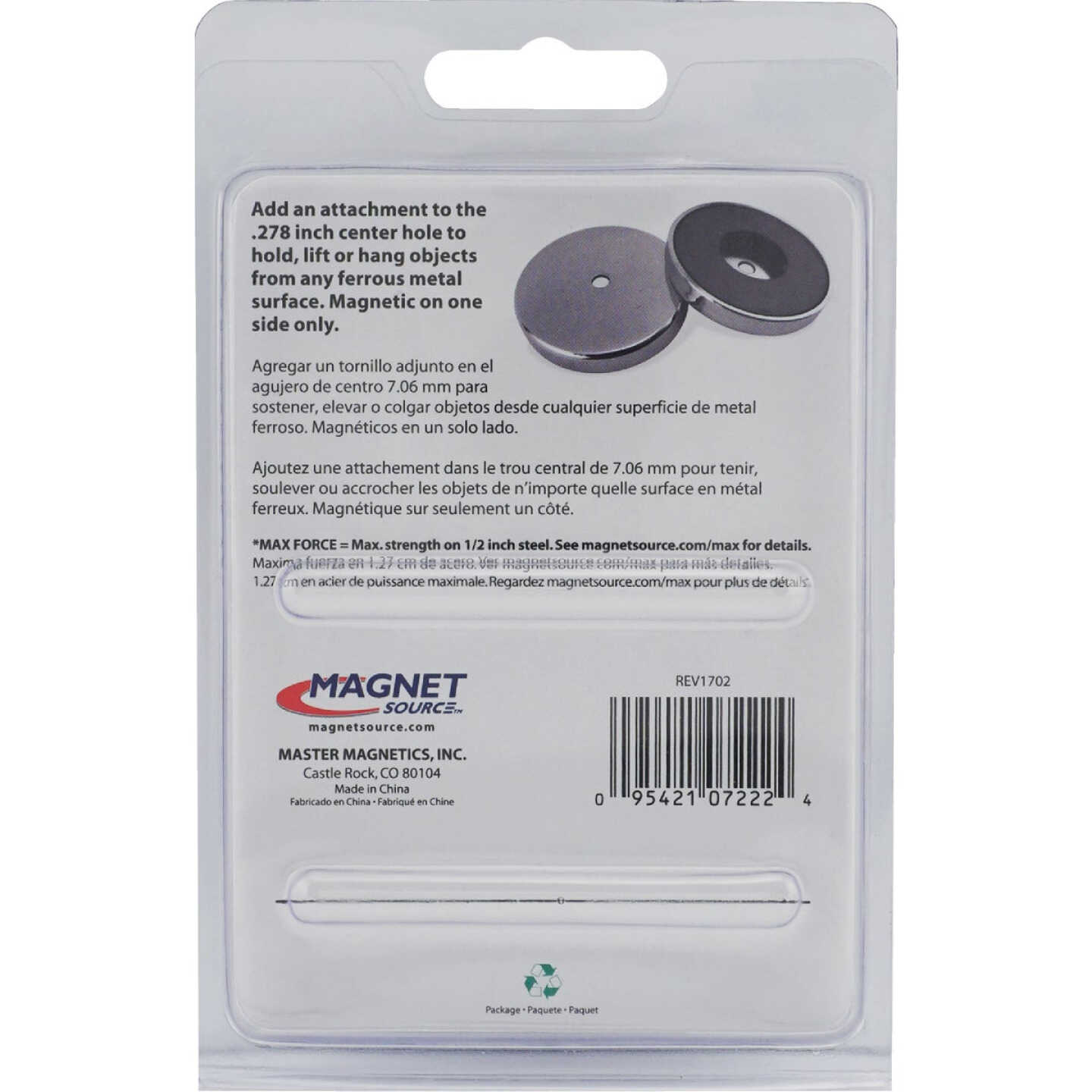 Master Magnetics 2-5/8 in. 65 Lb. Magnetic Base Image 7
