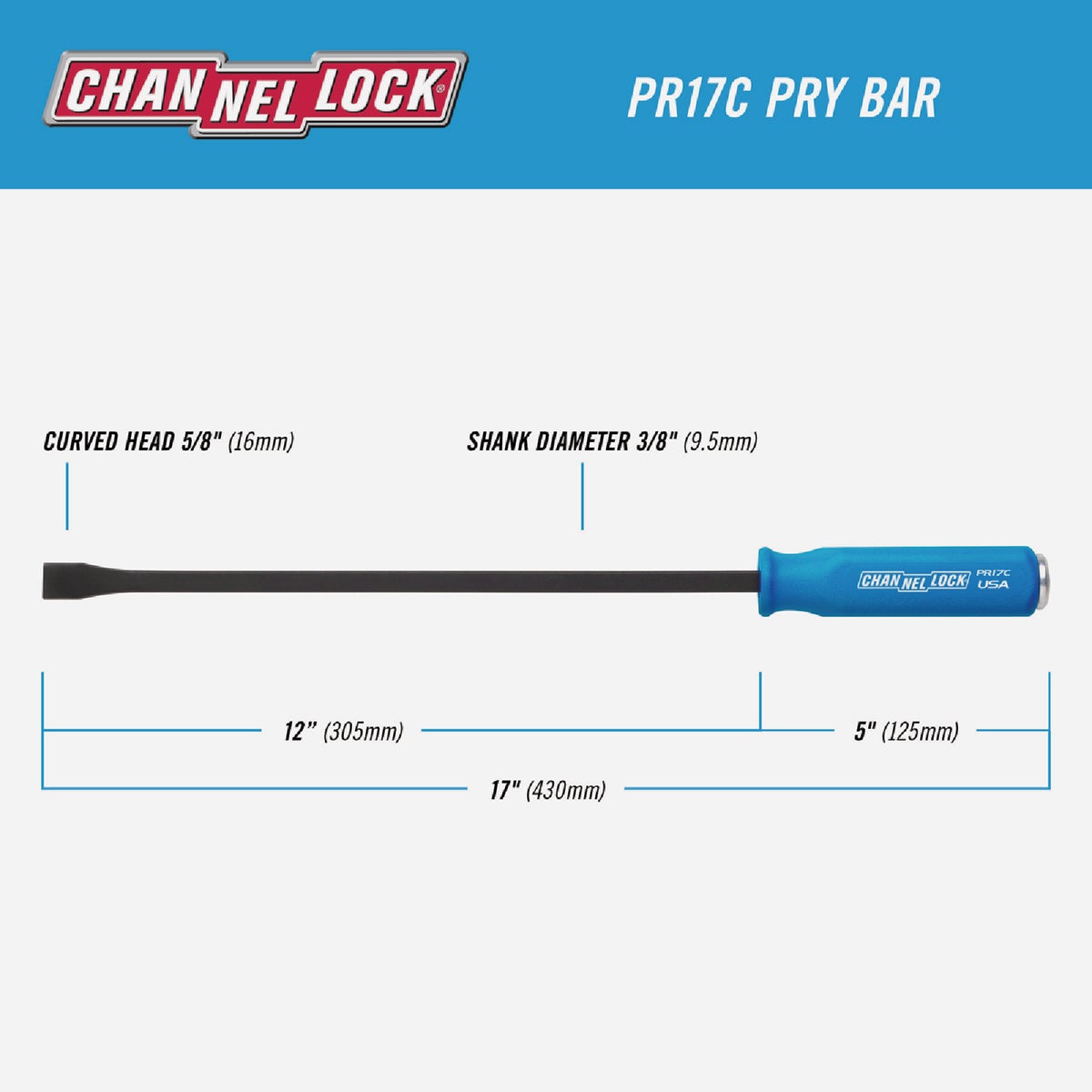 Channellock 17 In. Professional Pry Bar Image 2